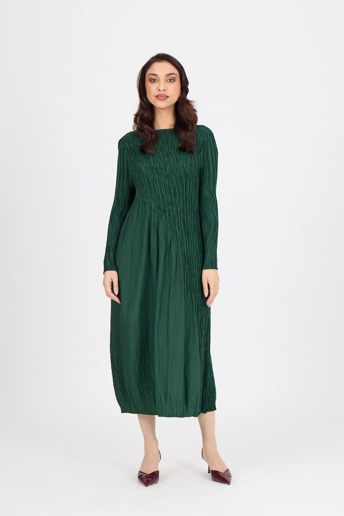 Willa Dress - Forest Green