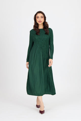Willa Dress - Forest Green
