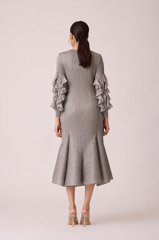 Florelle Dress - Stone Grey