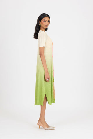 Vittoria Dress - Green Ombre