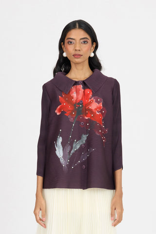 Andrea Shirt - Aubergine