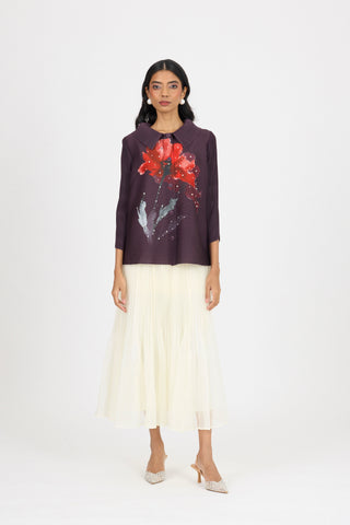 Andrea Shirt - Aubergine