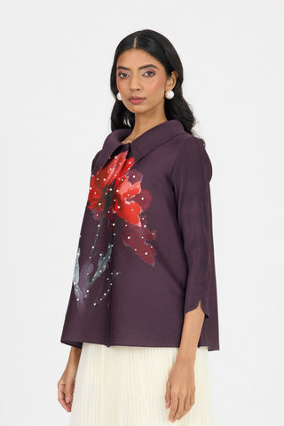 Andrea Shirt - Aubergine