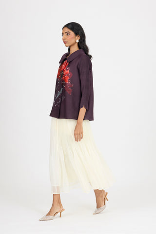 Andrea Shirt - Aubergine