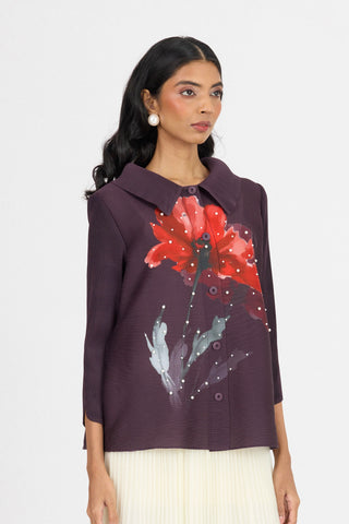 Andrea Shirt - Aubergine