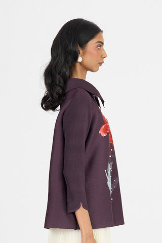 Andrea Shirt - Aubergine