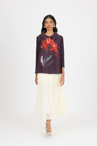 Andrea Shirt - Aubergine