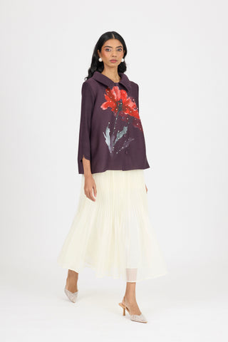Andrea Shirt - Aubergine