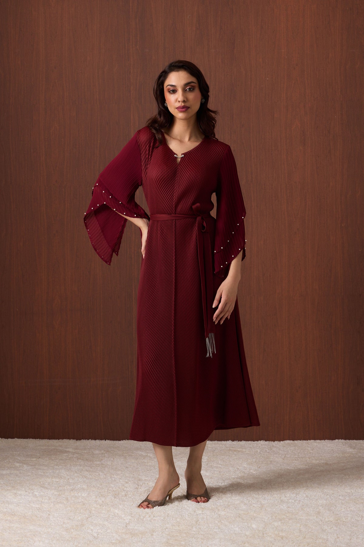 Josephine Dress - Garnet