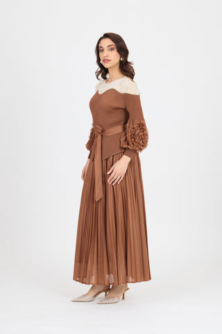 Lucille Skirt Set - Brown