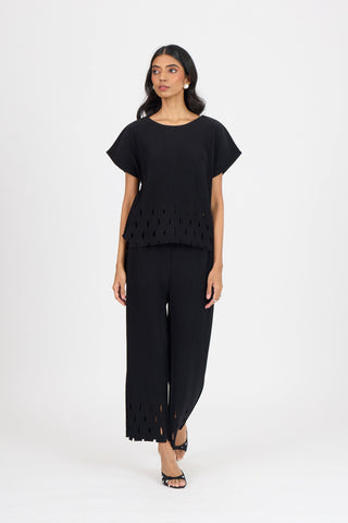 Gabriel Cutwork Set - Black