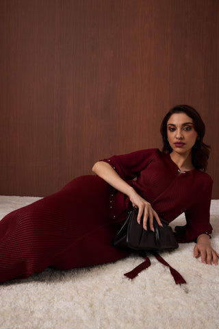 Josephine Dress - Garnet
