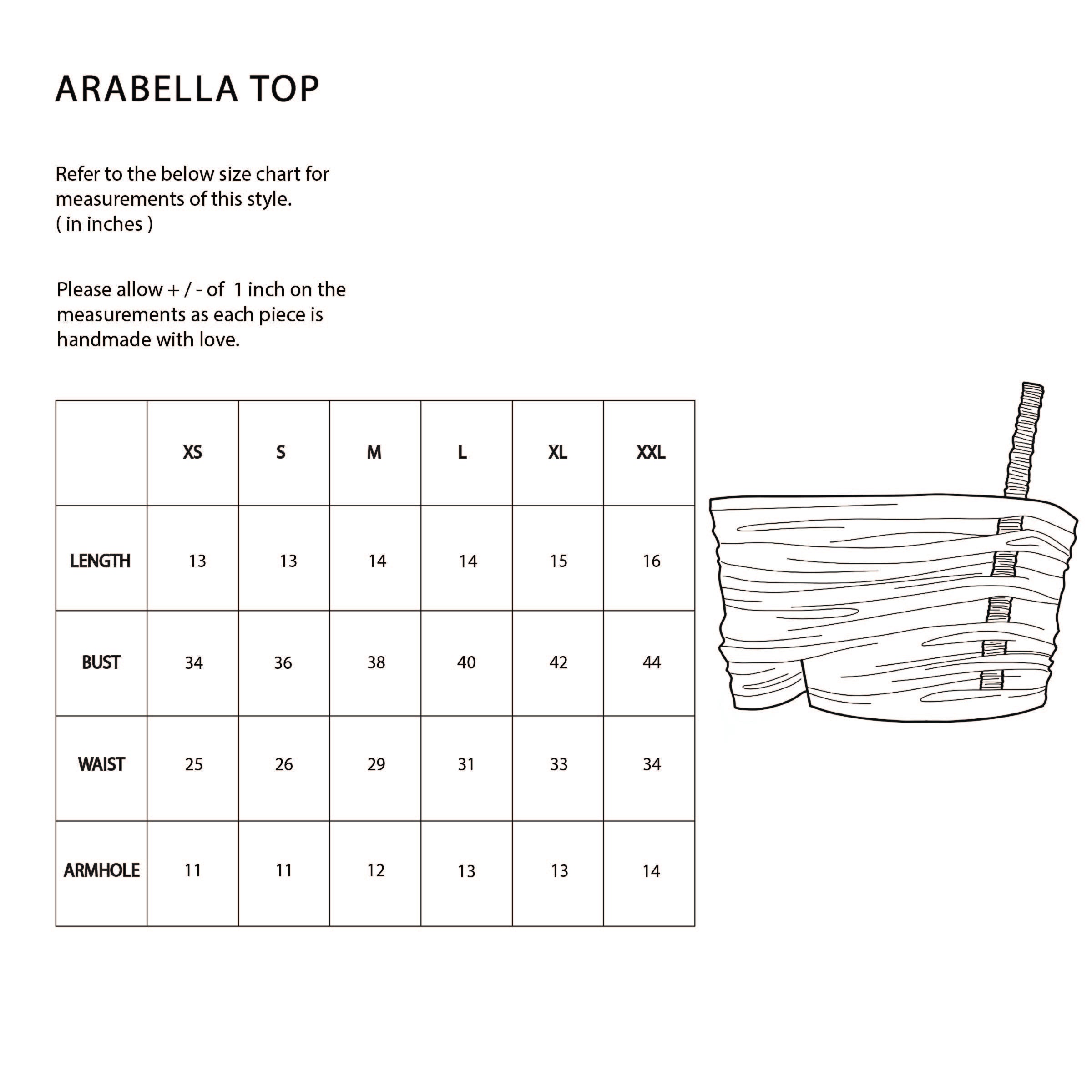 Arabella Crop Top - Dark Gold