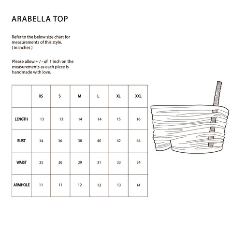 Arabella Crop Top - Dark Gold