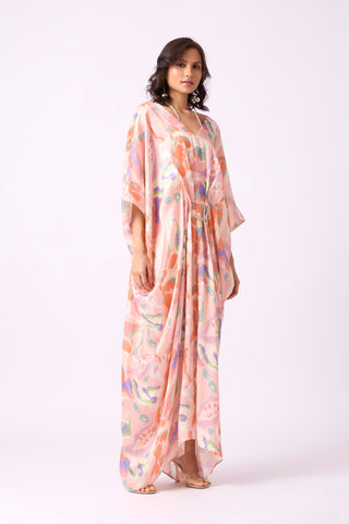 Aaina Kaftan - Pastel Paisley
