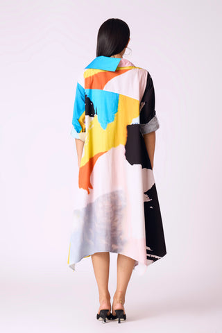 Abstract Art Dress - Multicolour