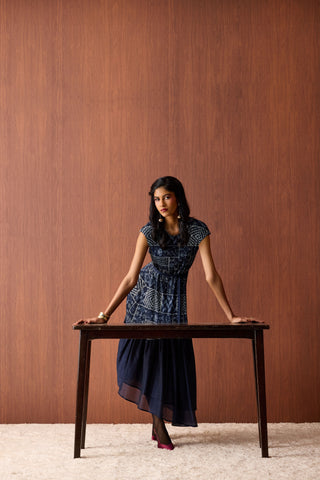 Valera Dress - Navy
