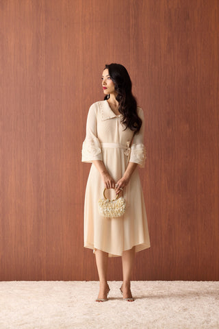 Trudy Dress - Apricot Cream