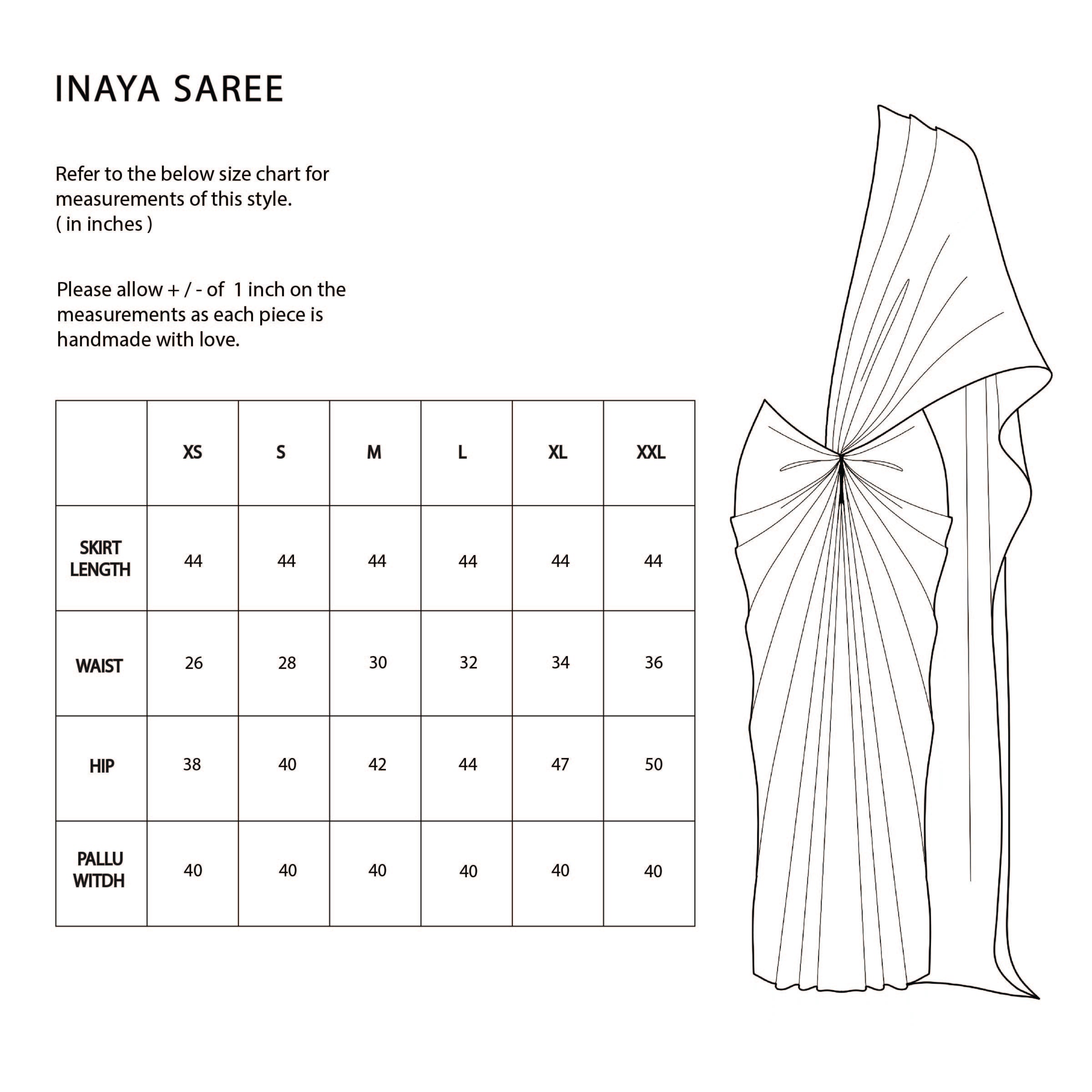Inaya Saree - Wine