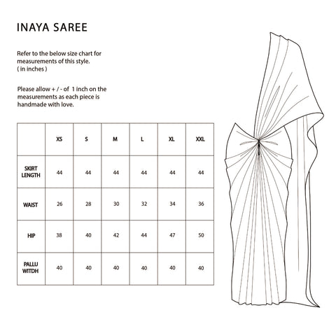 Inaya Saree - Light Gold