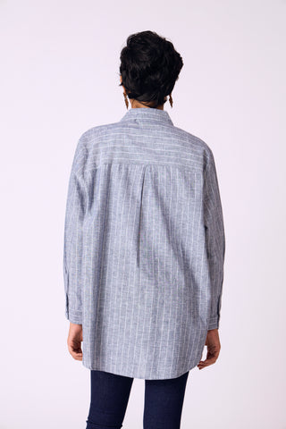 Iman Embroidered Shirt - Grey