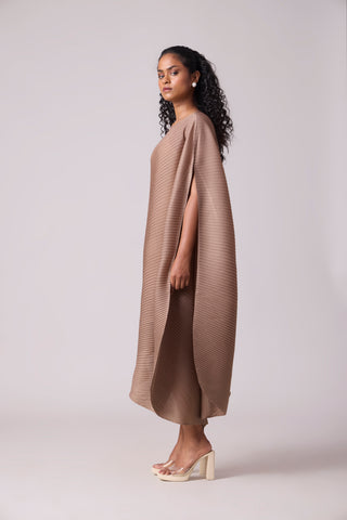 Lanna Drape Dress - Taupe