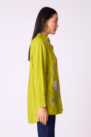 Mira Shirt - Lime Green