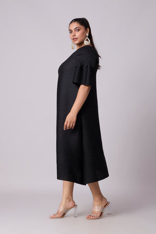 Paulina Midi Dress - Black