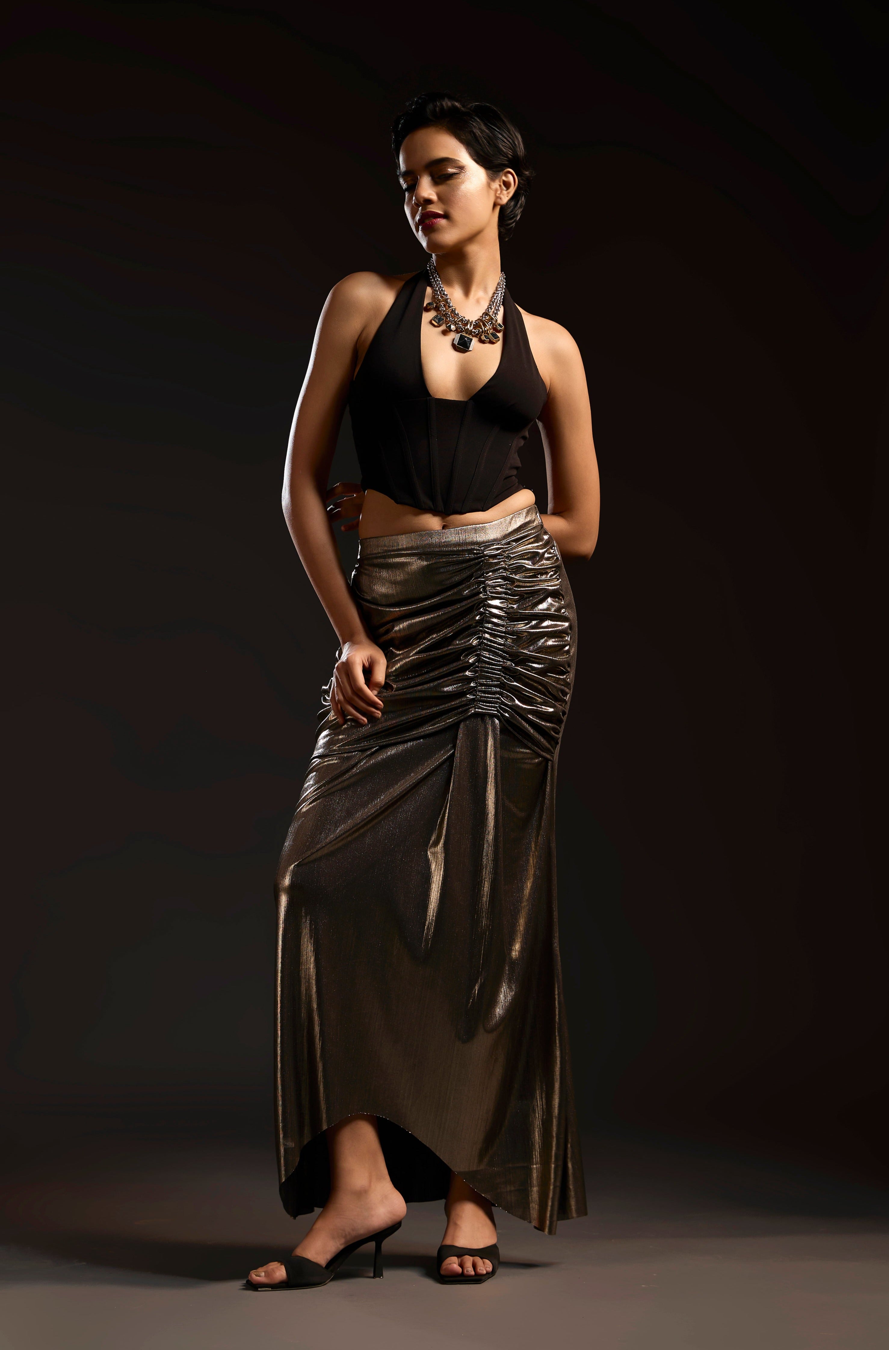 Ophelia Skirt - Dark silver