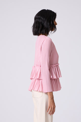 Tia Ruffle Top - Pink