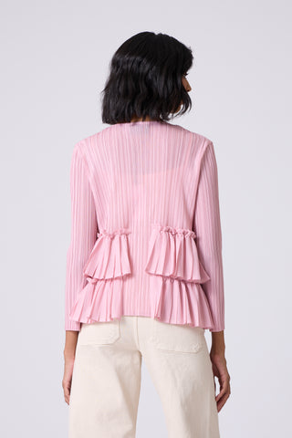 Tia Ruffle Top - Pink