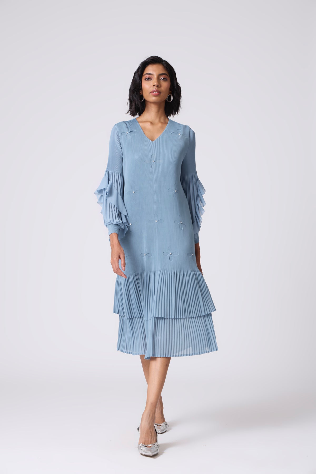 Sofia Dress - Cornflower Blue