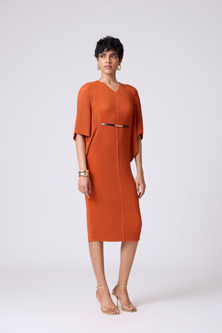 Tahita Dress - Rust Orange