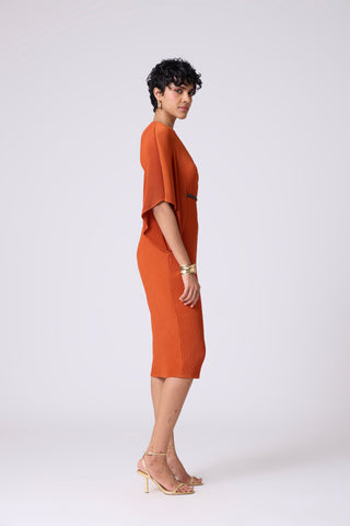 Tahita Dress - Rust Orange