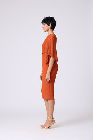Tahita Dress - Rust Orange