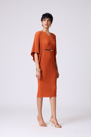 Tahita Dress - Rust Orange