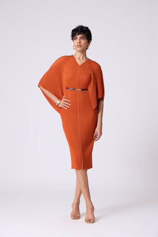 Tahita Dress - Rust Orange