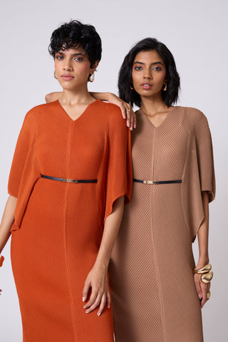 Tahita Dress - Rust Orange