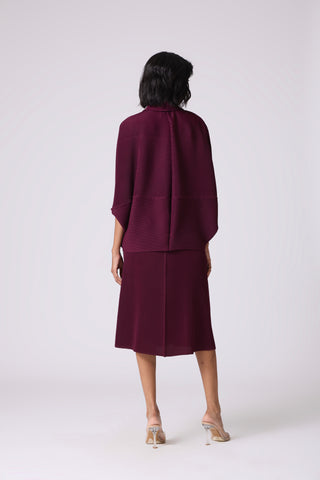 Fabiola Dress - Wine Purple
