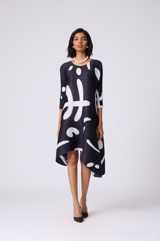 Brooklyn Print Tunic - Black