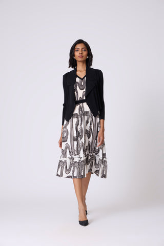 Cecillia Overlay Dress - Black