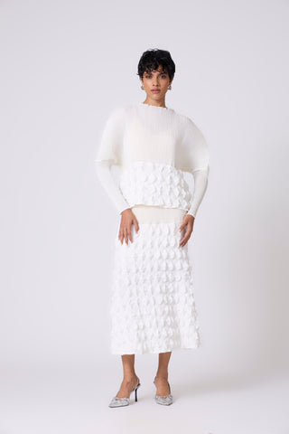 Katya Skirt Set - White