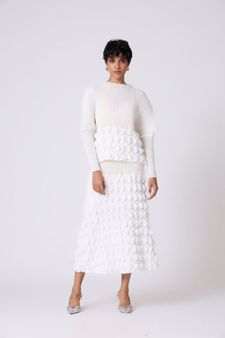 Katya Skirt Set - White