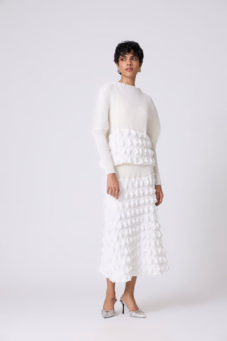 Katya Skirt Set - White