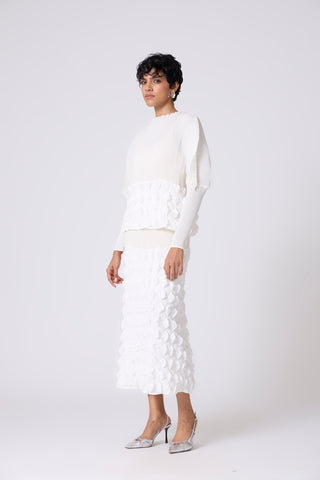 Katya Skirt Set - White