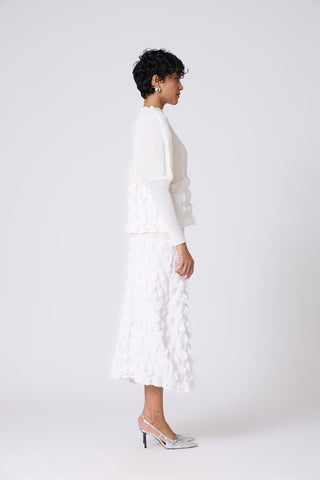 Katya Skirt Set - White