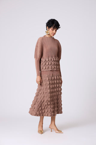 Katya Skirt Set - Dark Taupe