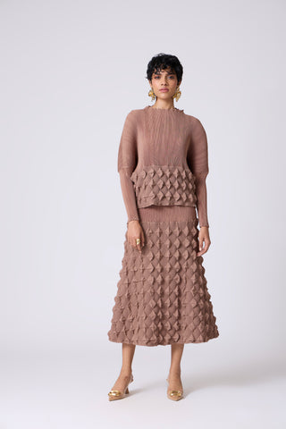 Katya Skirt Set - Dark Taupe