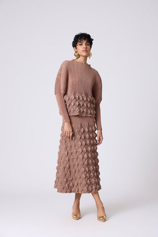 Katya Skirt Set - Dark Taupe