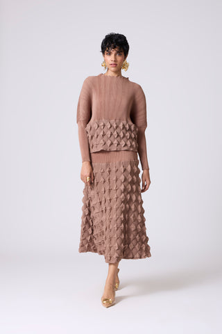 Katya Skirt Set - Dark Taupe